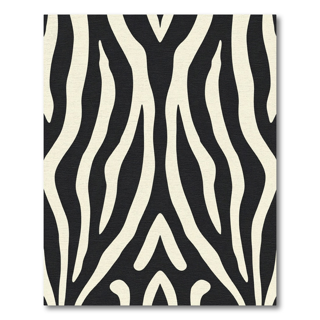 Bold Black Ivory Zebra Stripes Rug