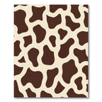 Brown Cream Abstract Patchwork Rug