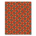 Terracotta Teal Star Lattice Rug