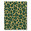 Golden Bronze Leopard Spots Rug