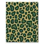 Golden Bronze Leopard Spots Rug