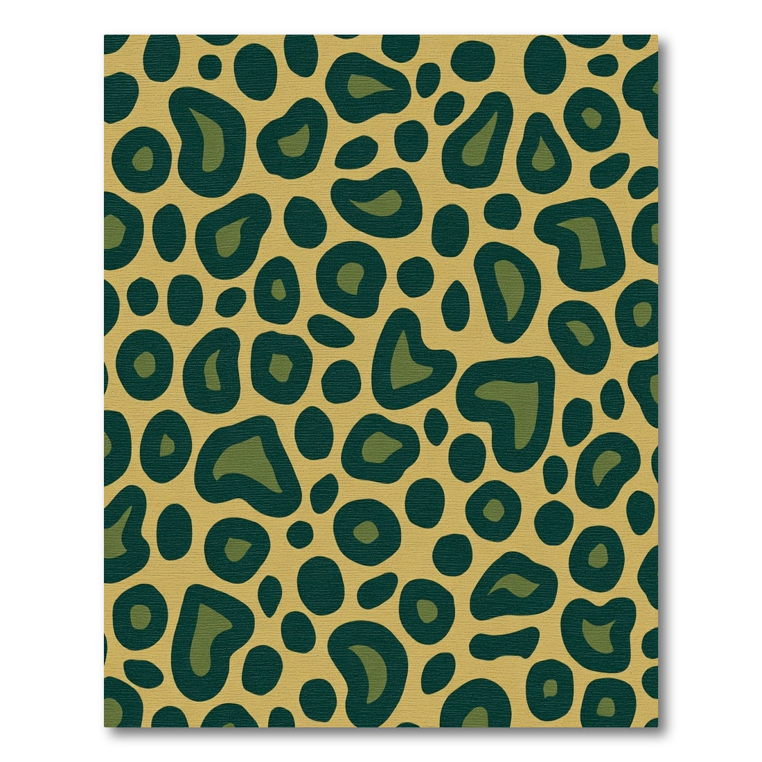 Golden Bronze Leopard Spots Rug
