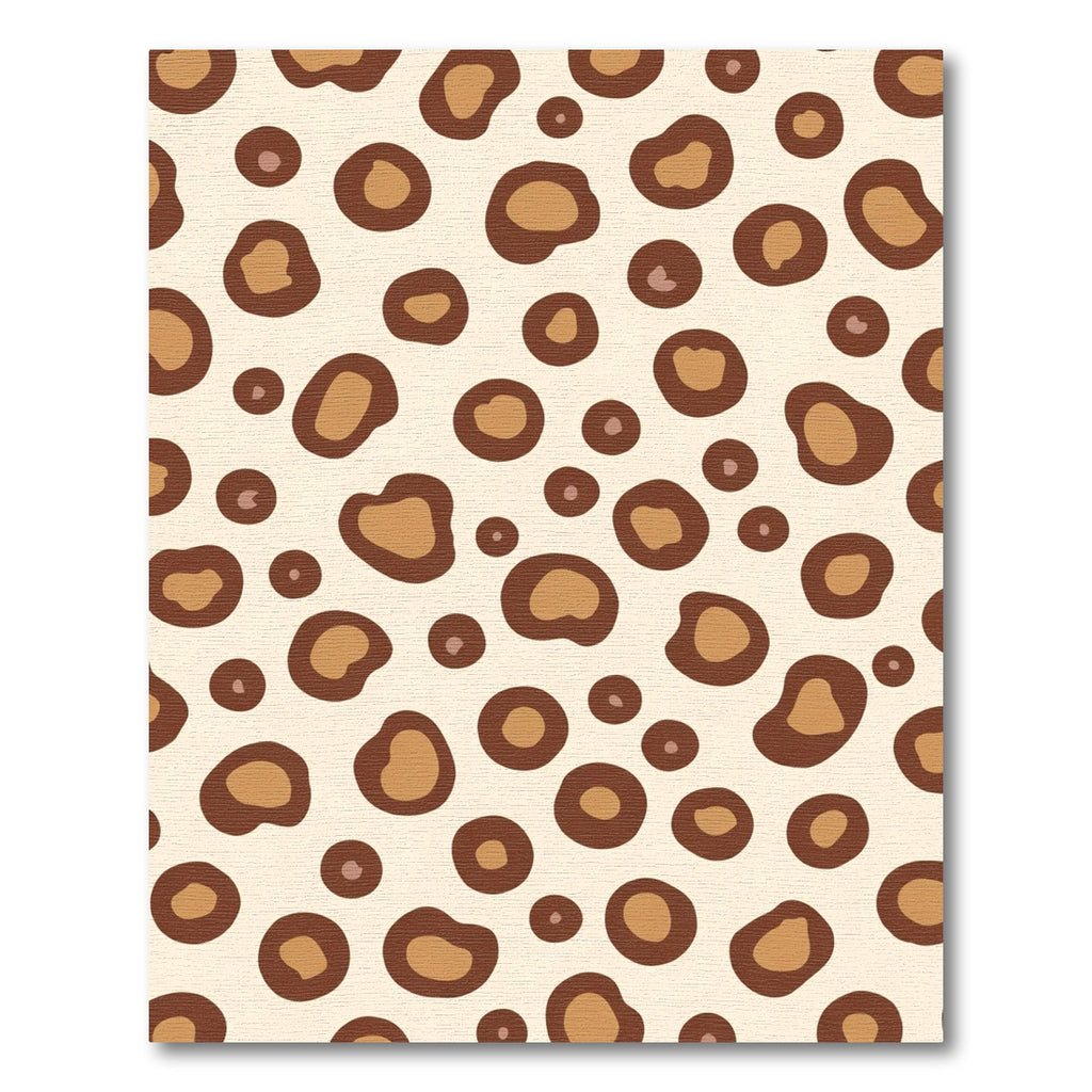 Chic Brown Leopard Spots Rug