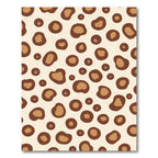 Chic Brown Leopard Spots Rug