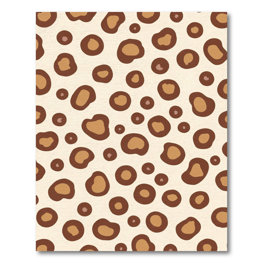 Chic Brown Leopard Spots Rug