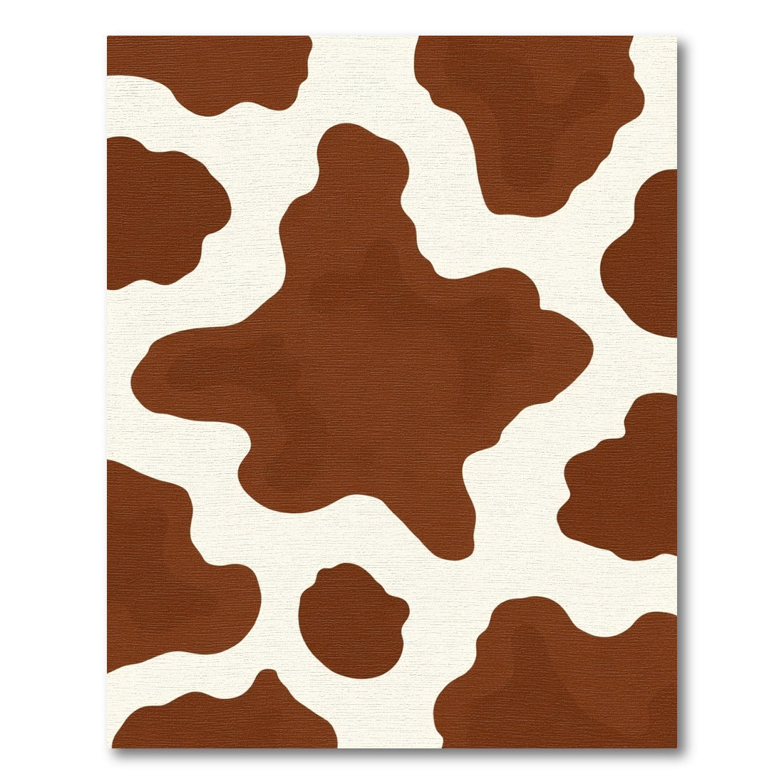 Brown White Irregular Spots Rug