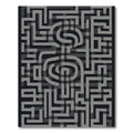 Gray Mazeabyrinth Swirl Rug