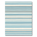 Coastal Blue Gray Stripe Rug