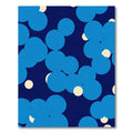 Navy Blue Abstract Bubble Cluster Rug