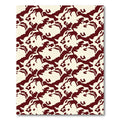 Deep Red Organic Flow Rug