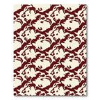 Deep Red Organic Flow Rug
