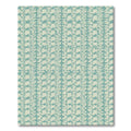 Teal Houndstooth Geometric Overlap Rug