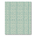 Teal Houndstooth Geometric Overlap Rug