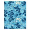 Deep Blue Coral Underwater Flora Rug