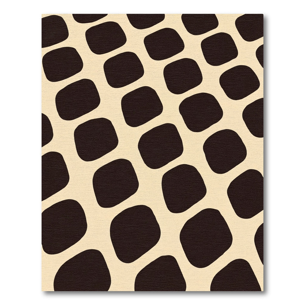 Cream Chocolate Abstract Shapes Rug