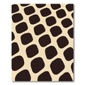 Cream Chocolate Abstract Shapes Rug
