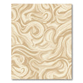 Cream Abstract Swirl Fluid Rug