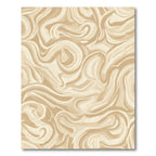 Cream Abstract Swirl Fluid Rug