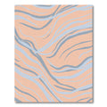 Peachy Pastel Wavy Stripes Rug