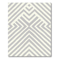 Modern Gray Abstract Chevron Diamond Rug