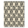 Tapestry Black Cream Abstract Squares Rug
