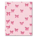 Pink Bow Cluster Repeated Rug