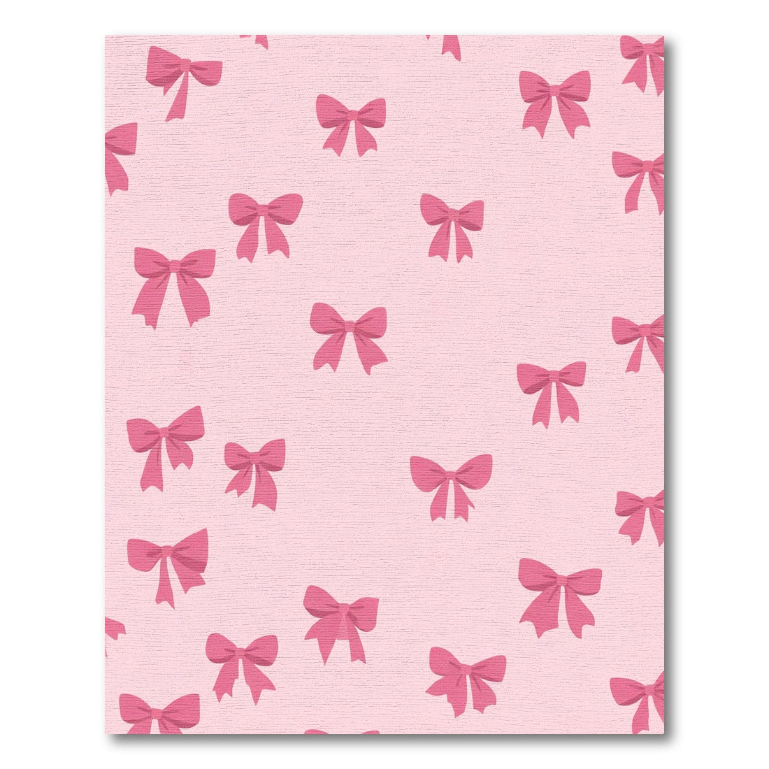 Pink Bow Cluster Repeated Rug