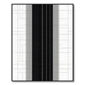 Monochromatic Geometric Tiled Stripe Rug