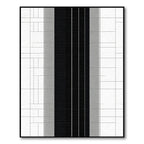 Monochromatic Geometric Tiled Stripe Rug