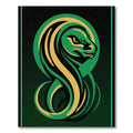 Emerald Gold Serpent Swirl Rug