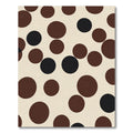 Brown Black Circular Composition Rug