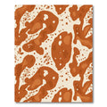Terra Cotta Organic Blob Shapes Rug