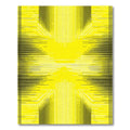 Bold Yellow White Linear Radiance Rug
