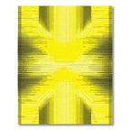 Bold Yellow White Linear Radiance Rug