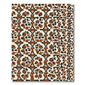 Brown Black Cream Abstract Animal Hide Rug