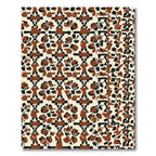 Brown Black Cream Abstract Animal Hide Rug