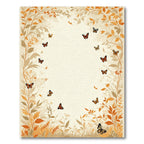 Autumn Meadow Butterfly Border Rug
