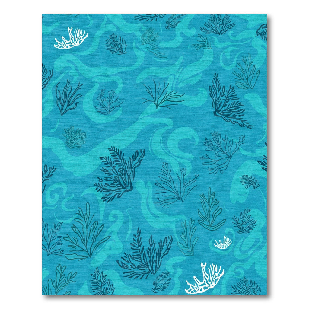 Oceanic Coral Wave Medallion Rug
