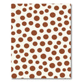 Warm Brown Polka Dot Composition Rug