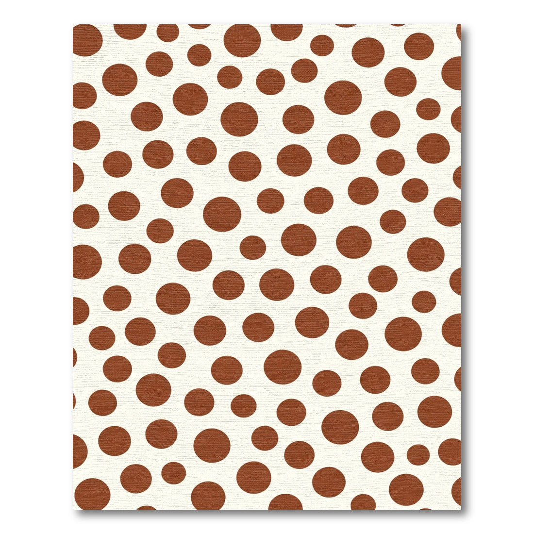 Warm Brown Polka Dot Composition Rug