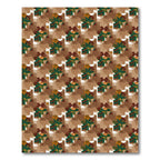 Earthy Floral Arrangement Textured Rug