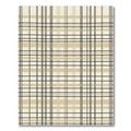 Classic Black Beige Plaid Rug