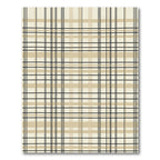 Classic Black Beige Plaid Rug