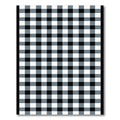 Classic Black White Gray Gingham Rug