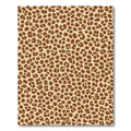 Brown Leopard Spot Textured Rug