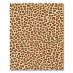 Brown Leopard Spot Textured Rug