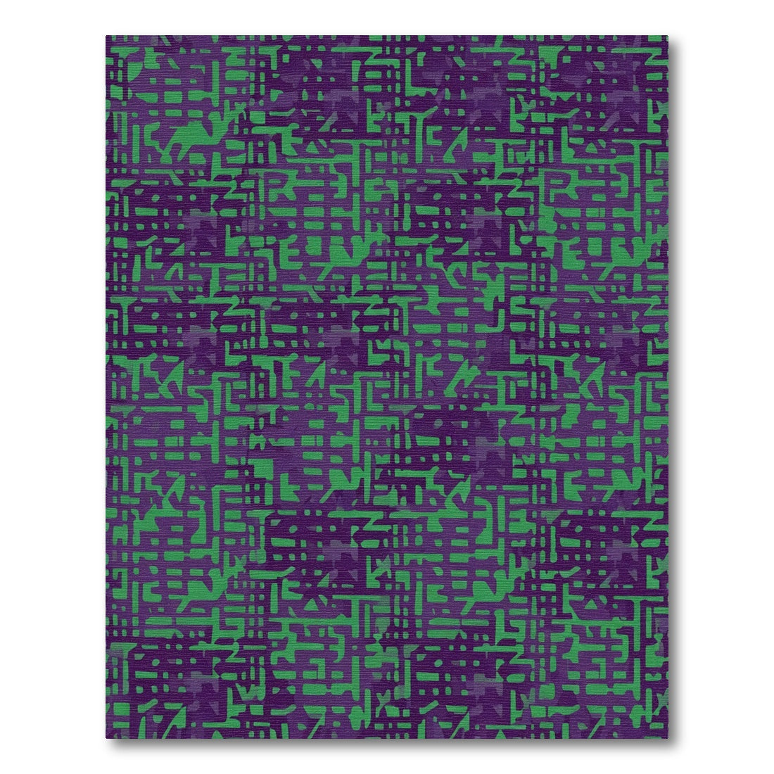 Abstract Geometric Lines Rug