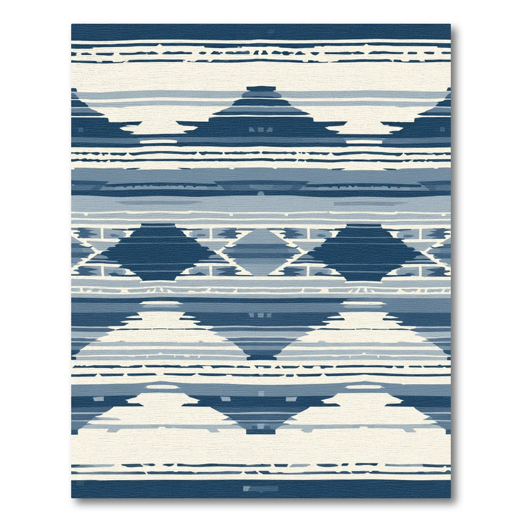 Indigo Stripe Mountain Arch Rug