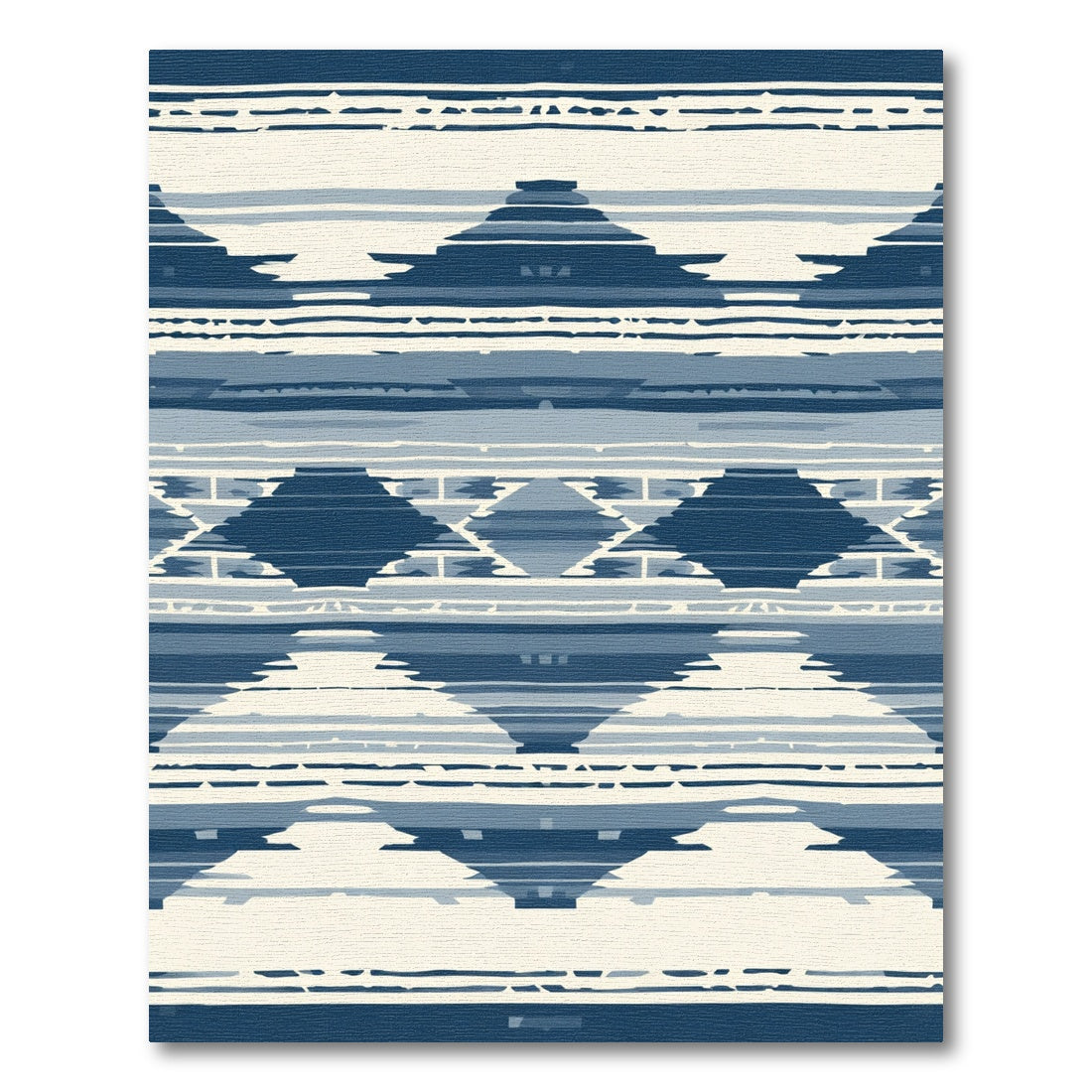 Indigo Stripe Mountain Arch Rug