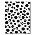 Black White Organic Spotty Shape Rug